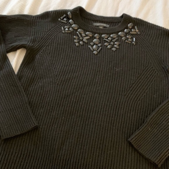 Ann Taylor Women's Black Midnight Flake Sweater - Picture 6 of 9